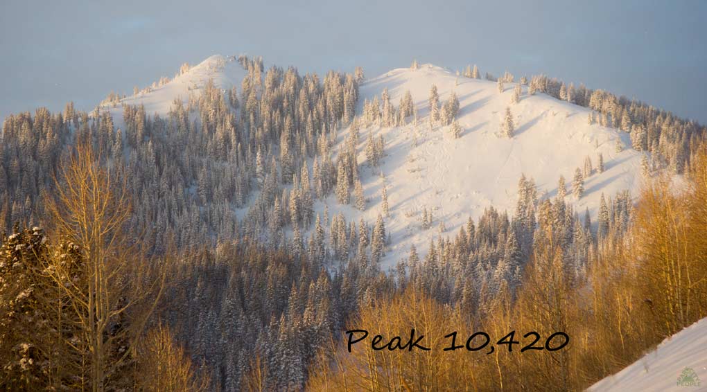 peak 10,420 backcountry skiing