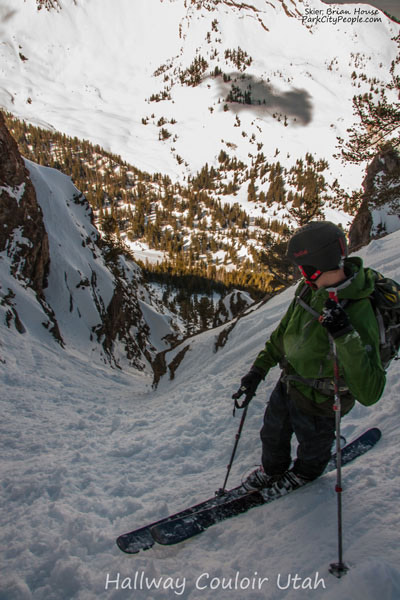 Hallway Couloir Wasatch backcountry