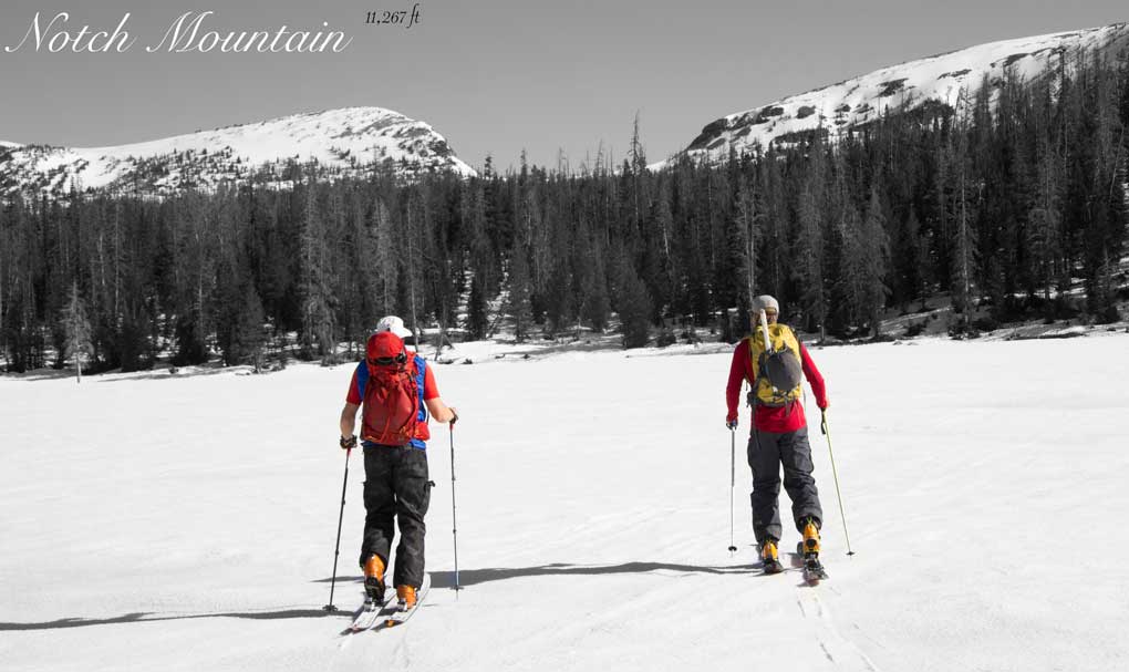 Backcountry skiing the uinta mountains Notch Mountain