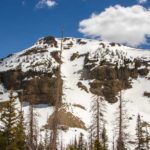 Backcountry skiing Uintas Notch Mountain East West chute