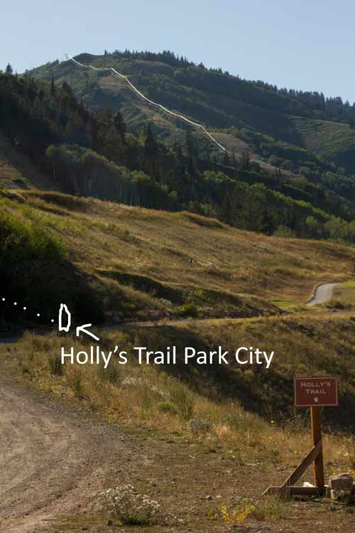 Mountain Biking Holly's trail at Canyons Village Park City Utah